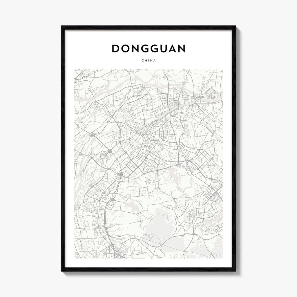Dongguan Map Poster