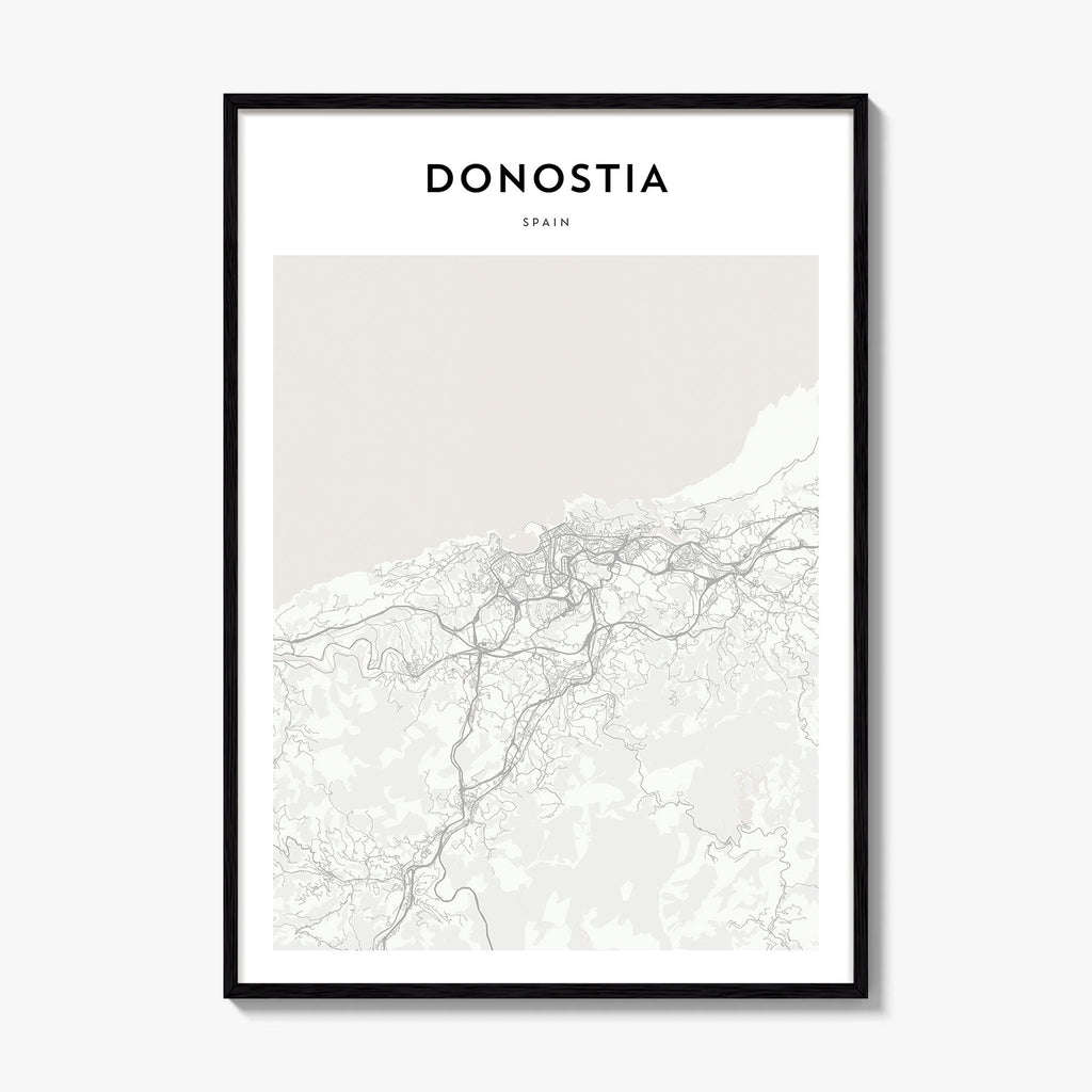 Donostia Map Poster