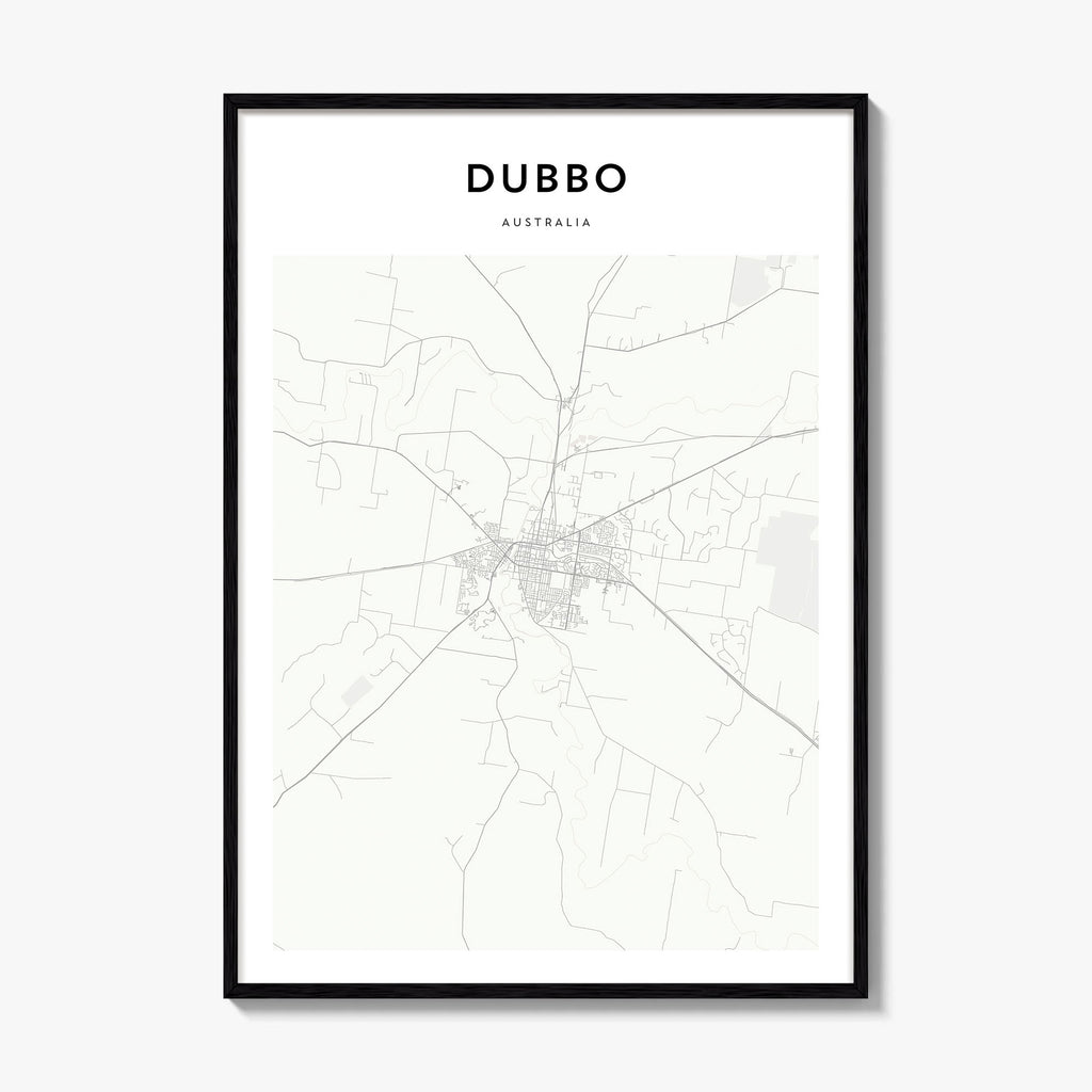 Dubbo Map Poster