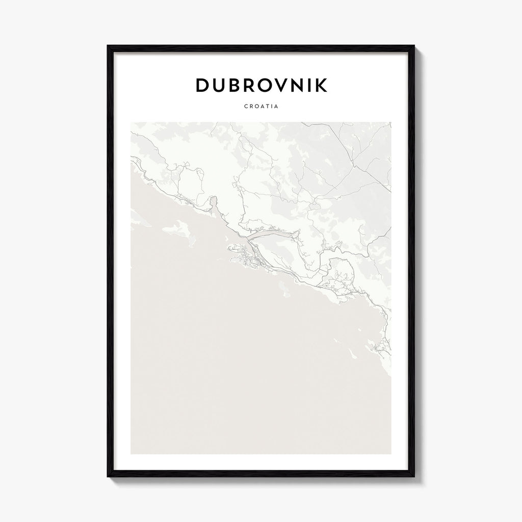 Dubrovnik Map Poster