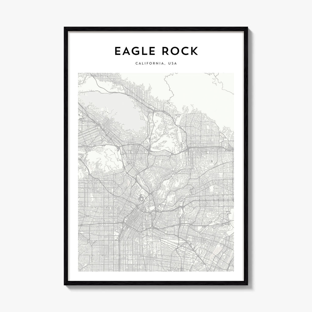 Eagle Rock Map Poster