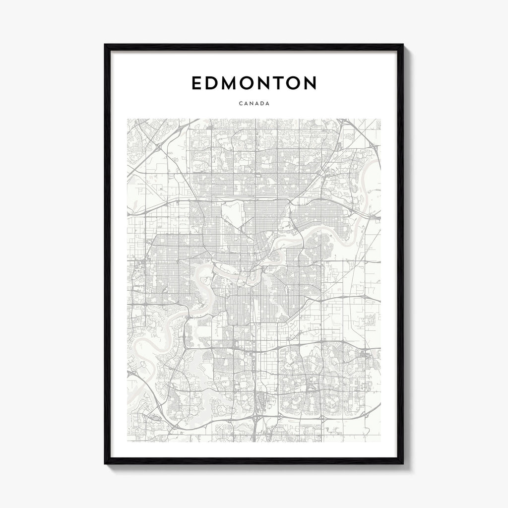 Edmonton Map Poster