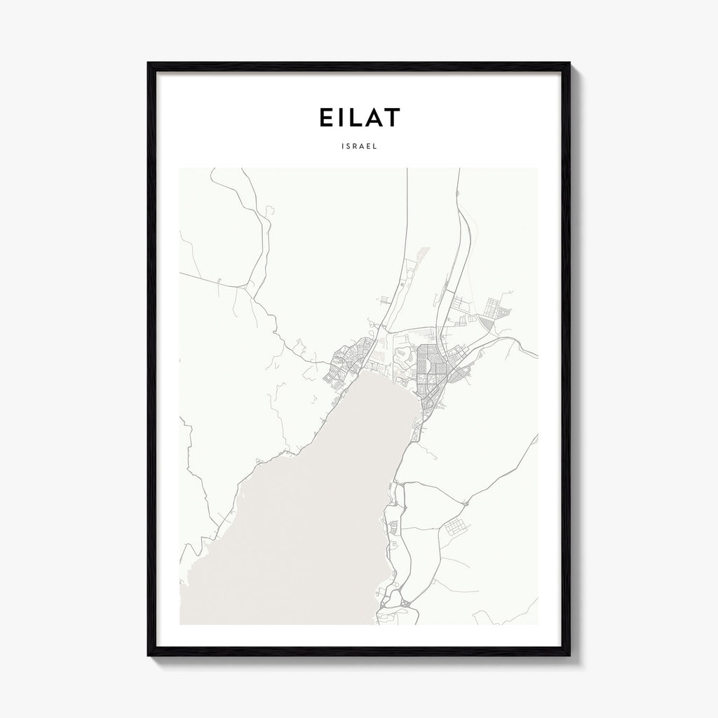 Eilat Map Poster
