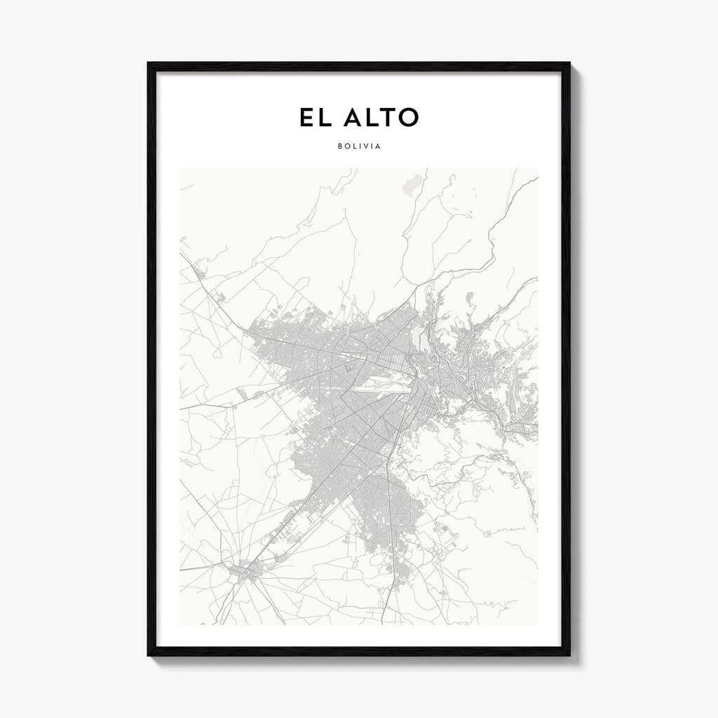 El Alto Map Poster