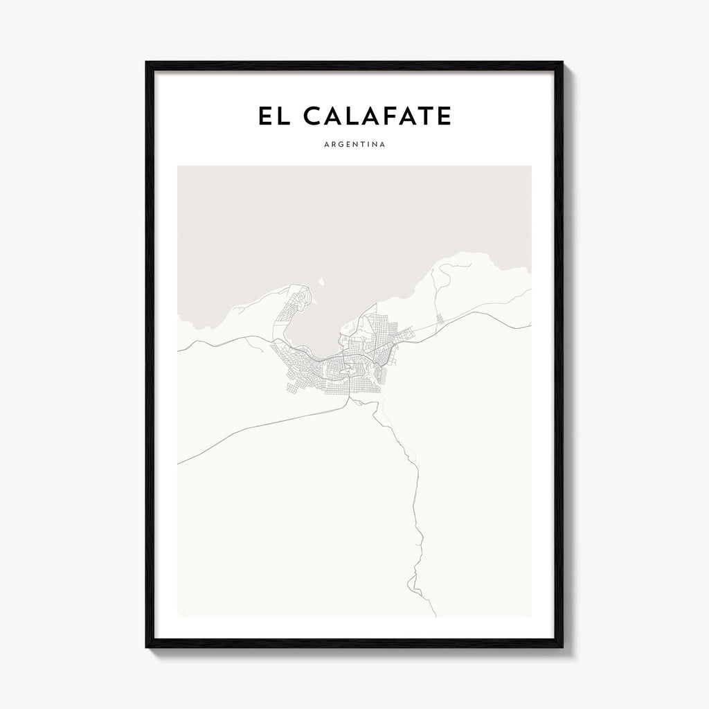 El Calafate Map Poster