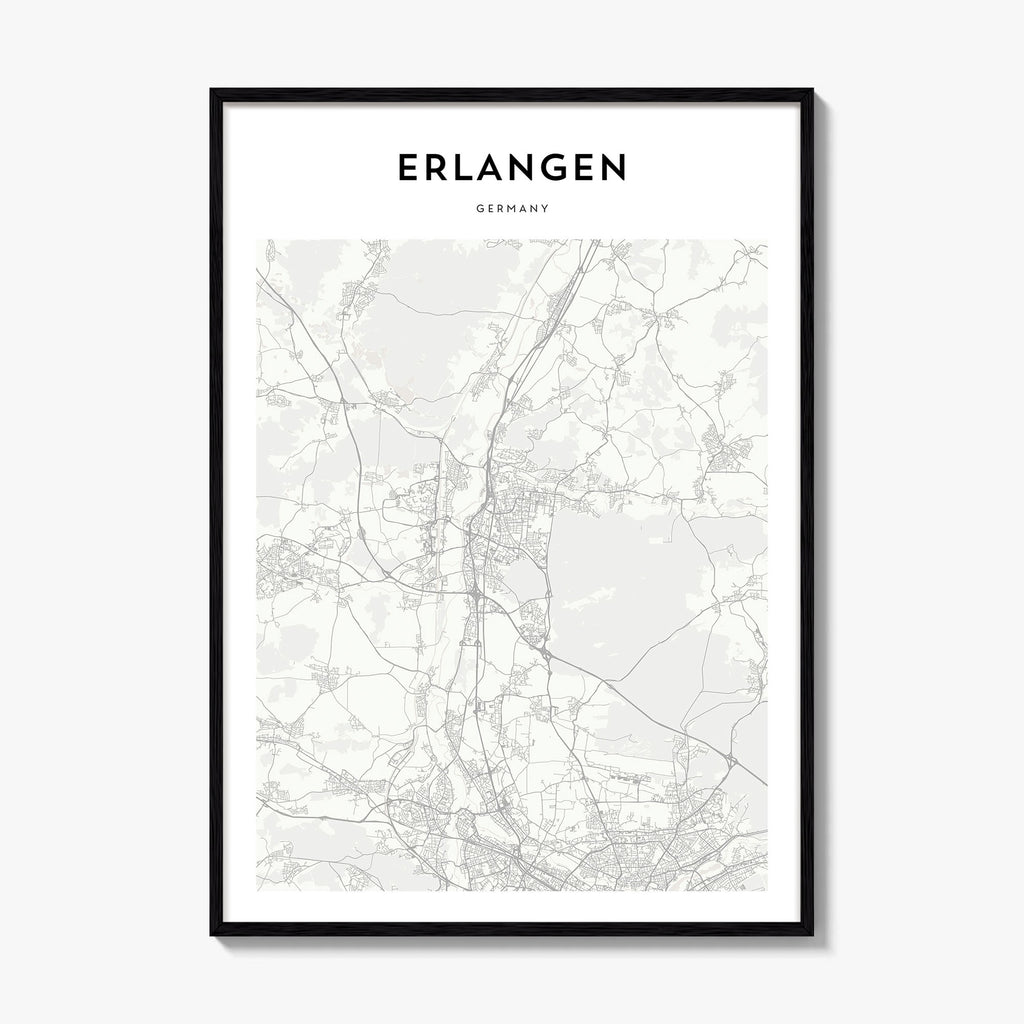 Erlangen Map Poster