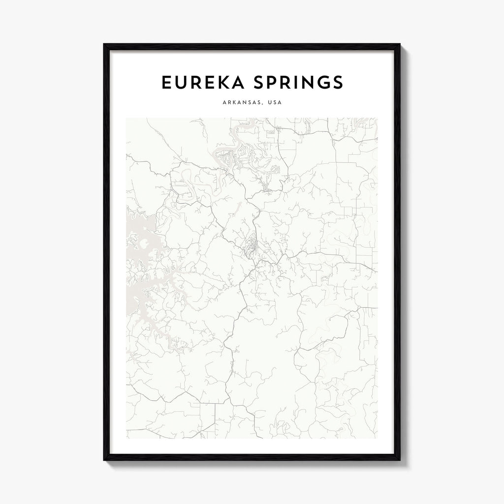 Eureka Springs Map Poster