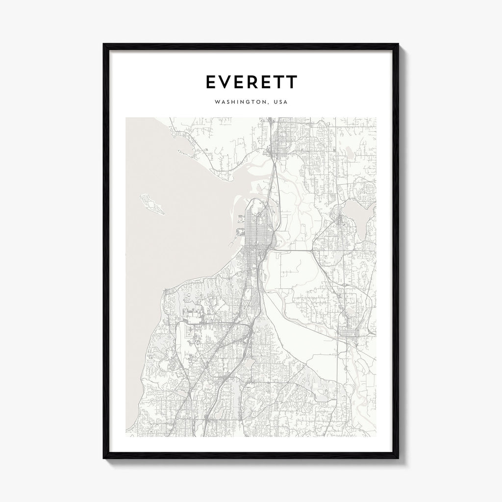 Everett Map Poster