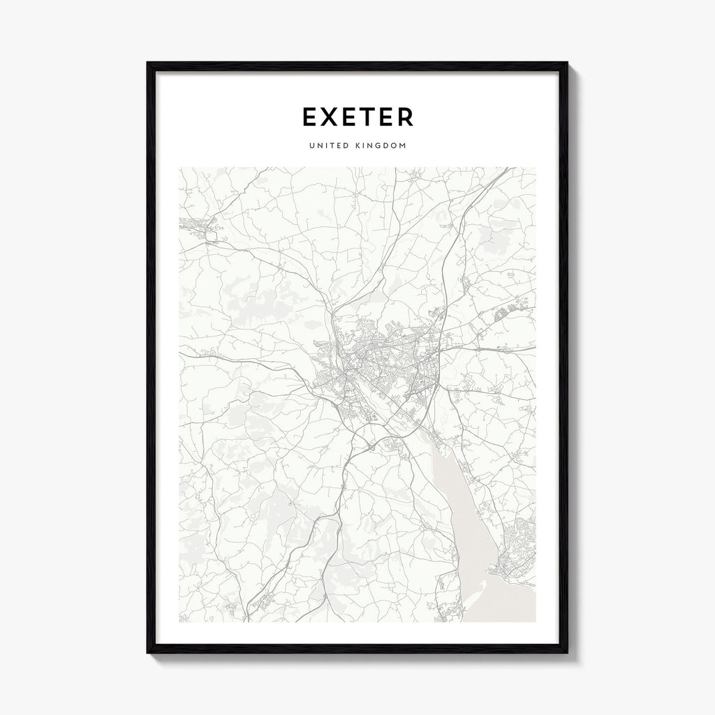 Exeter Map Poster