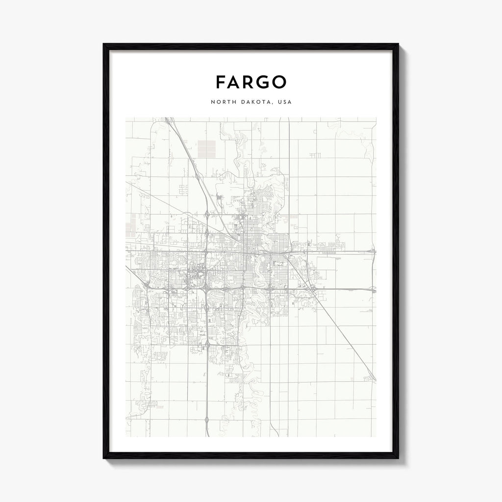 Fargo Map Poster