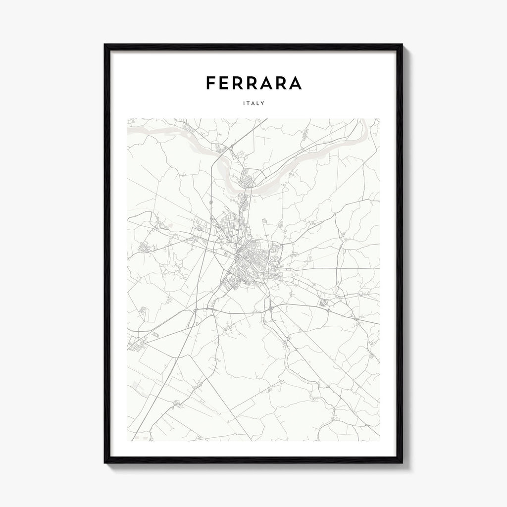 Ferrara Map Poster
