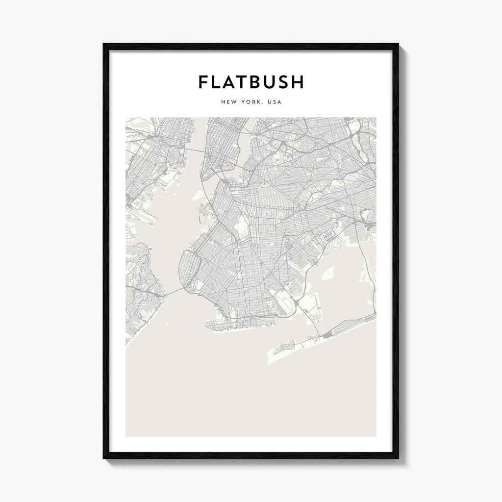 Flatbush Map Poster