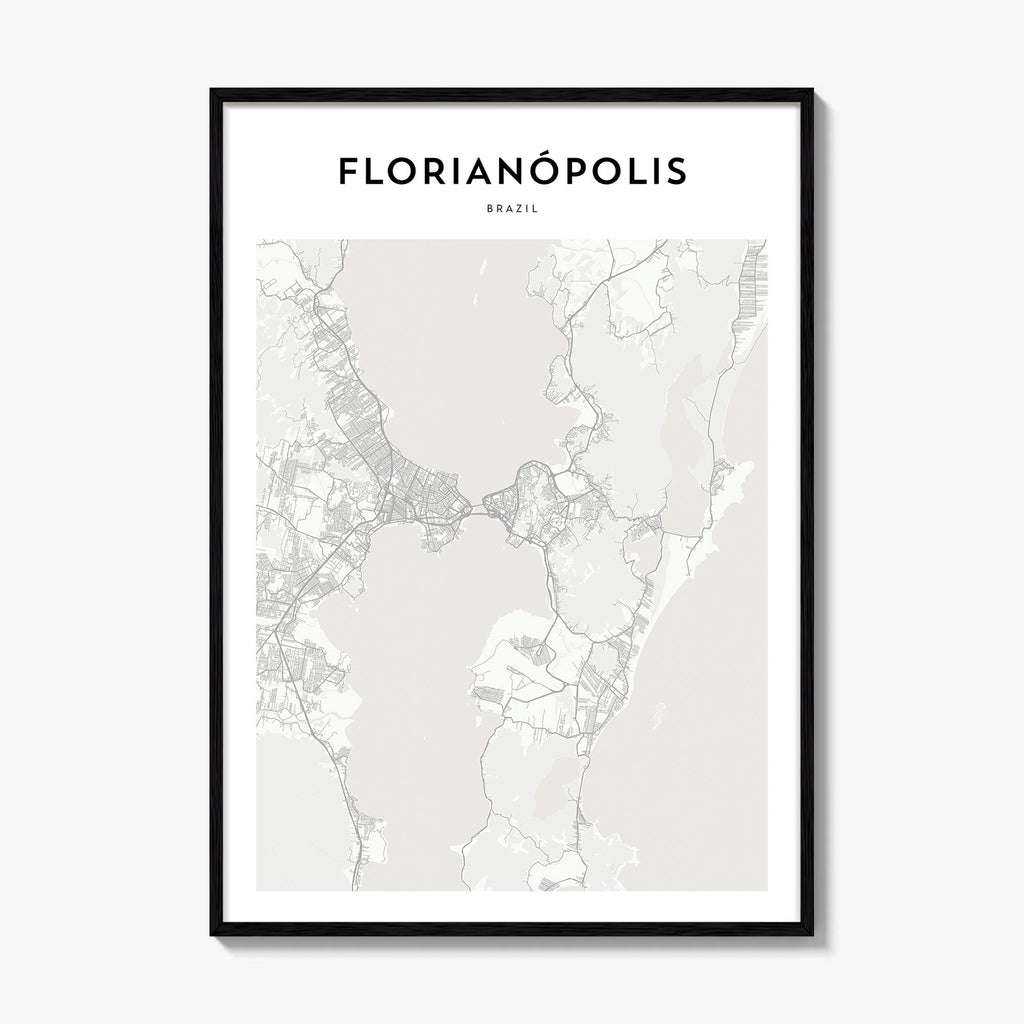 Florianopolis Map Poster