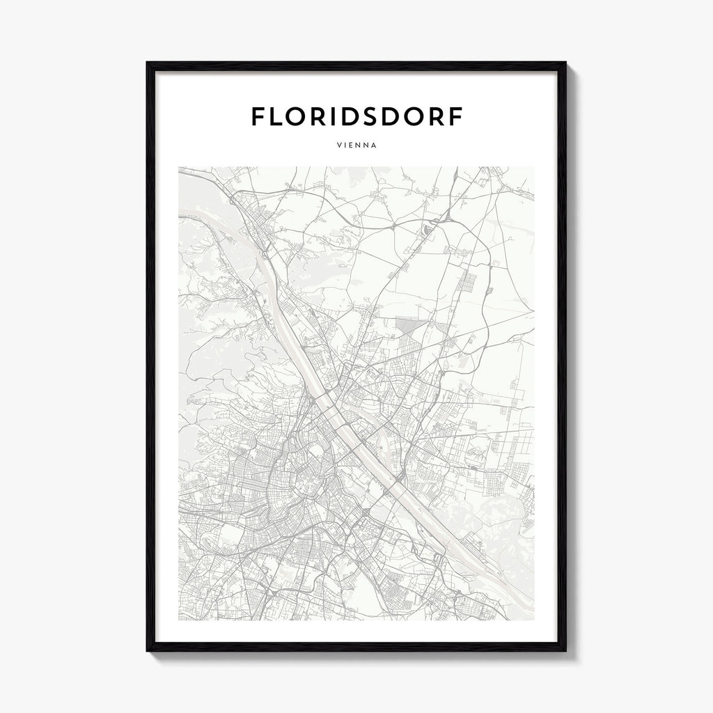 Floridsdorf Map Poster