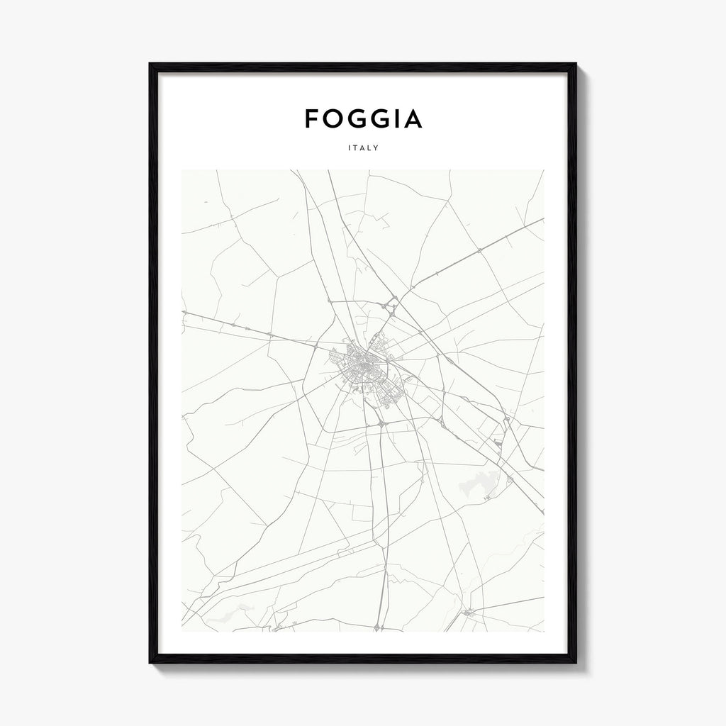 Foggia Map Poster