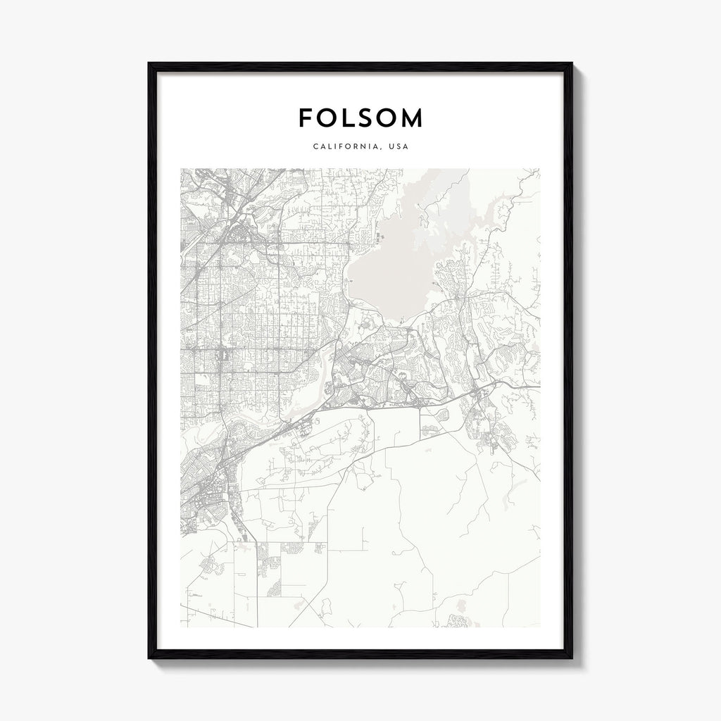 Folsom Map Poster