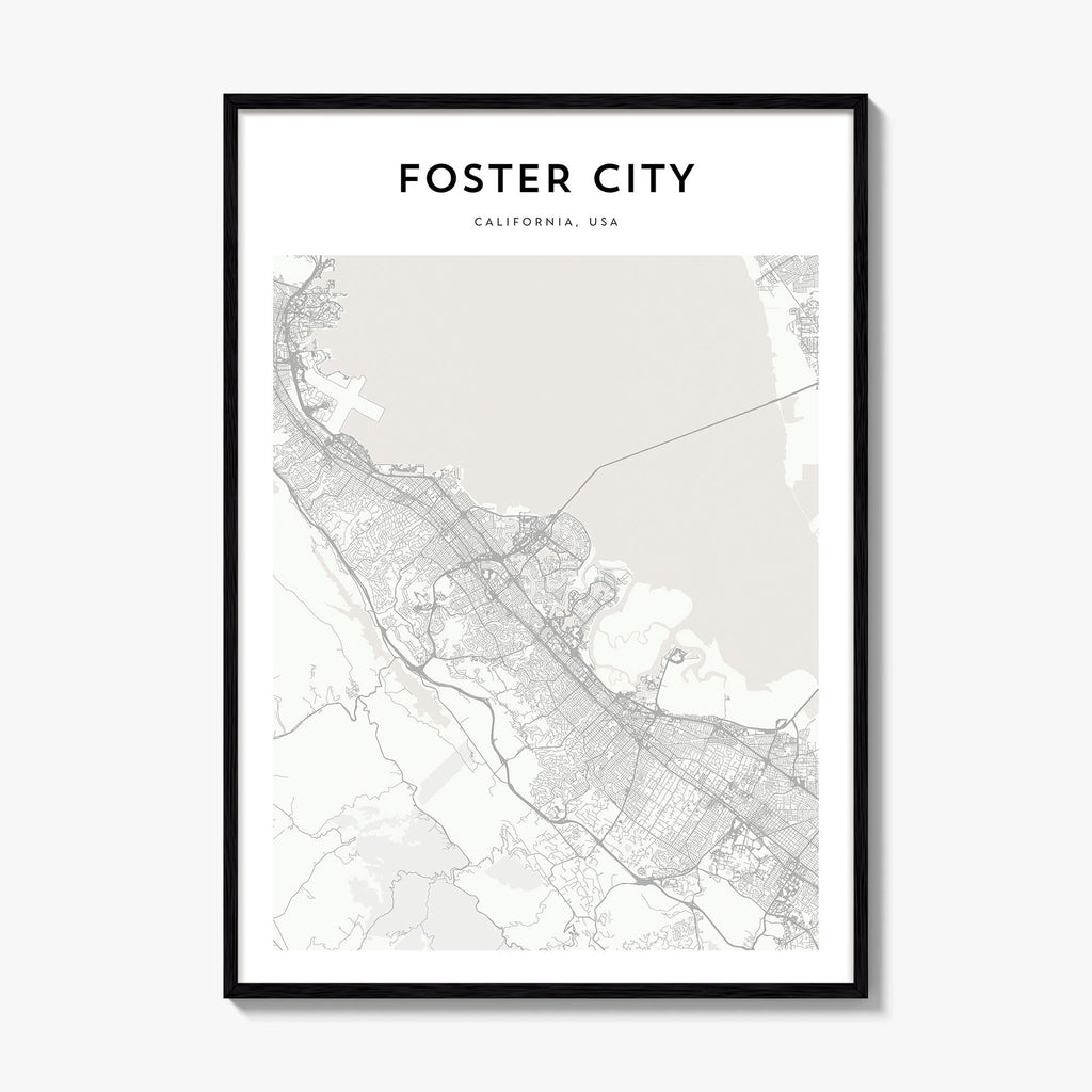 Foster City Map Poster