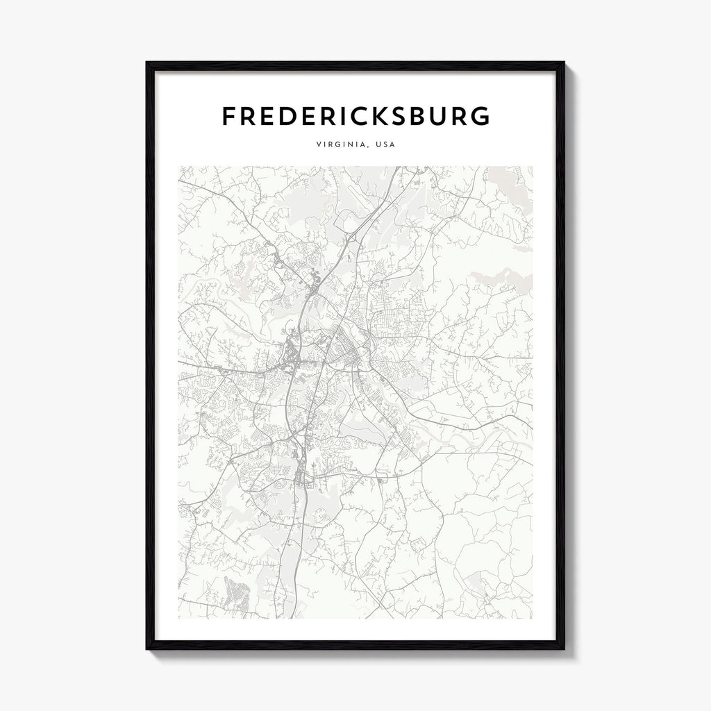 Fredericksburg Map Poster