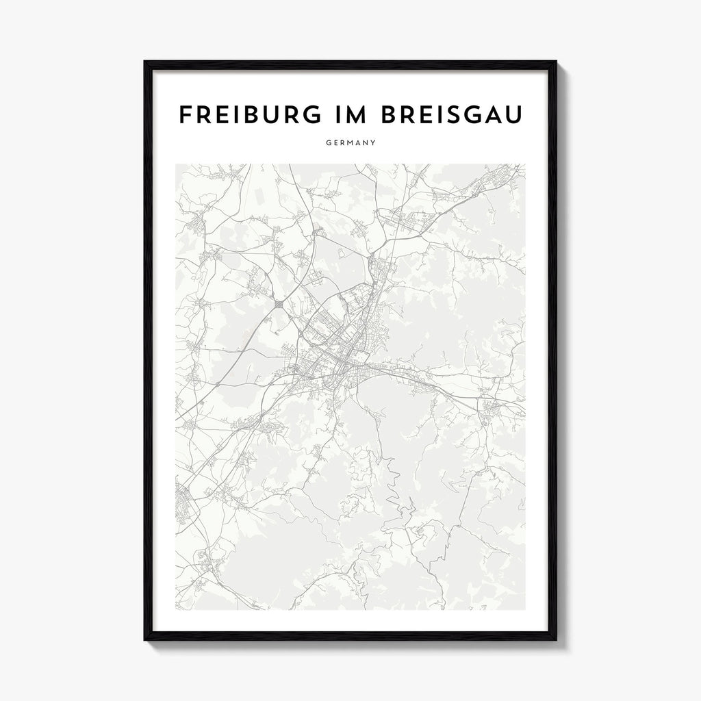 Freiburg Im Breisgau Map Poster