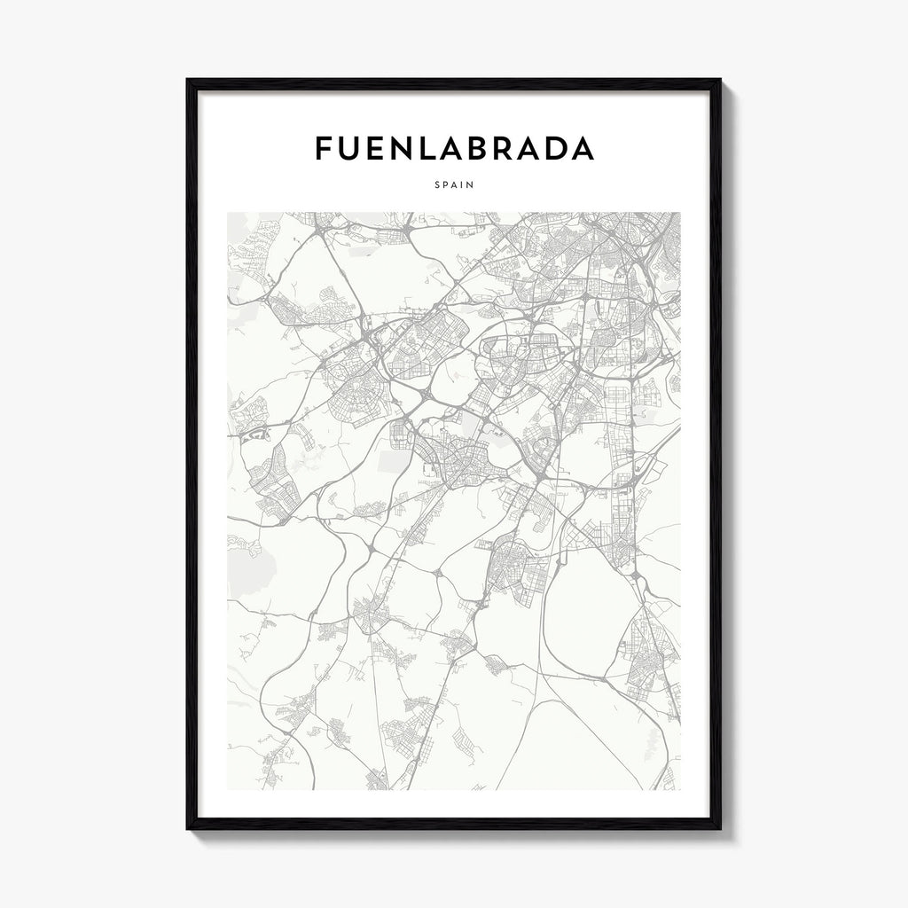 Fuenlabrada Map Poster