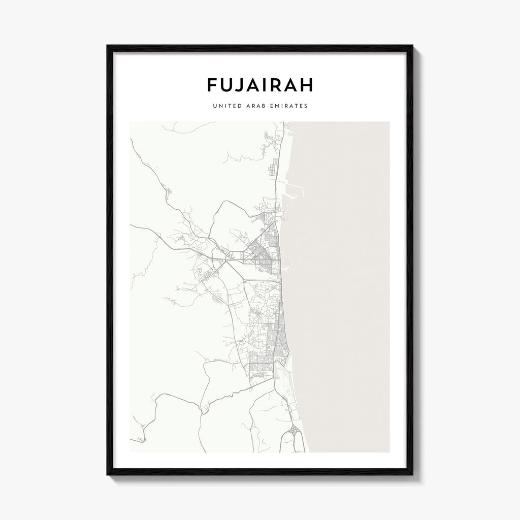 Fujairah Map Poster