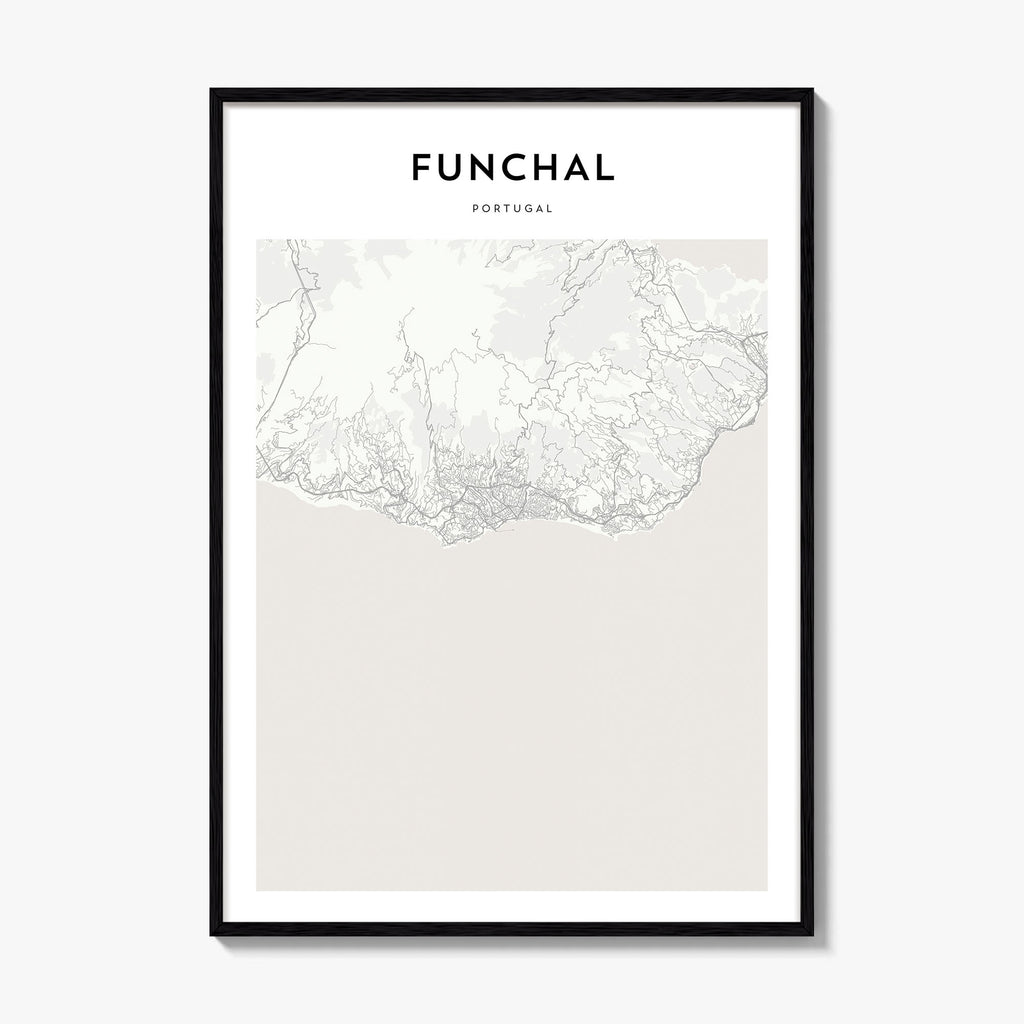 Funchal Map Poster