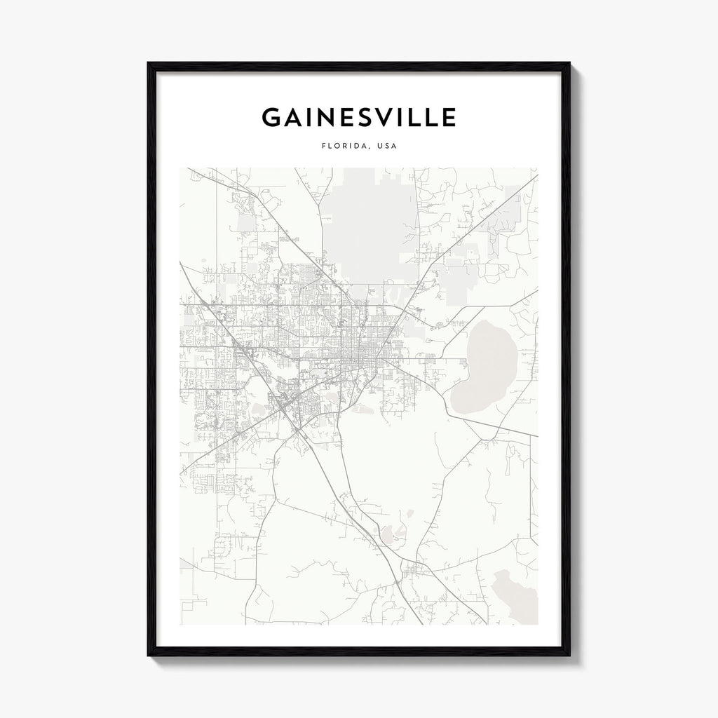 Gainesville Map Poster