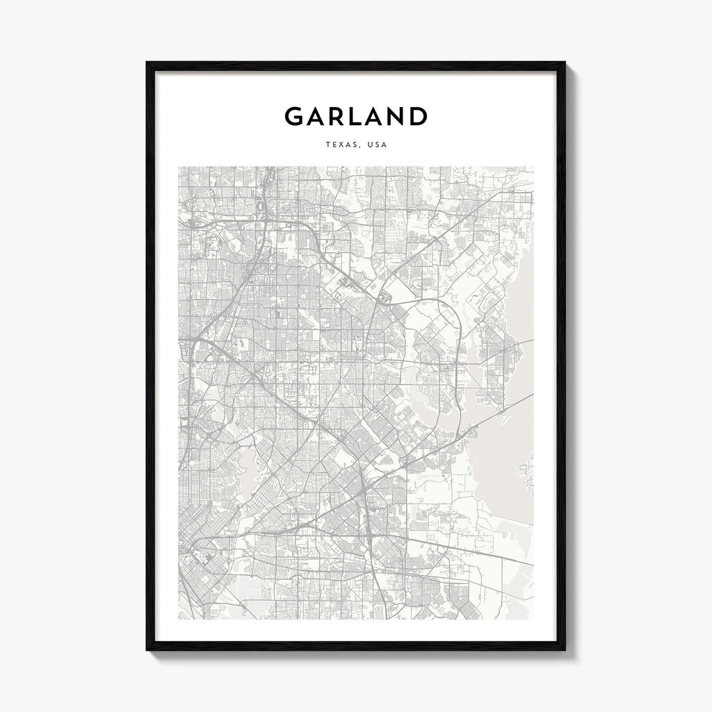 Garland Map Poster