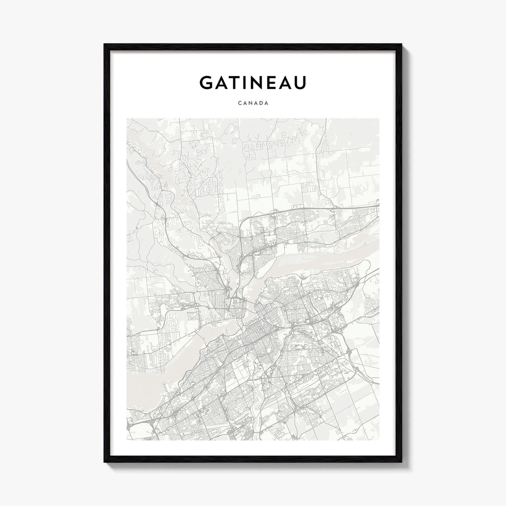 Gatineau Map Poster