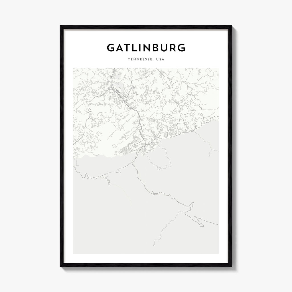Gatlinburg Map Poster