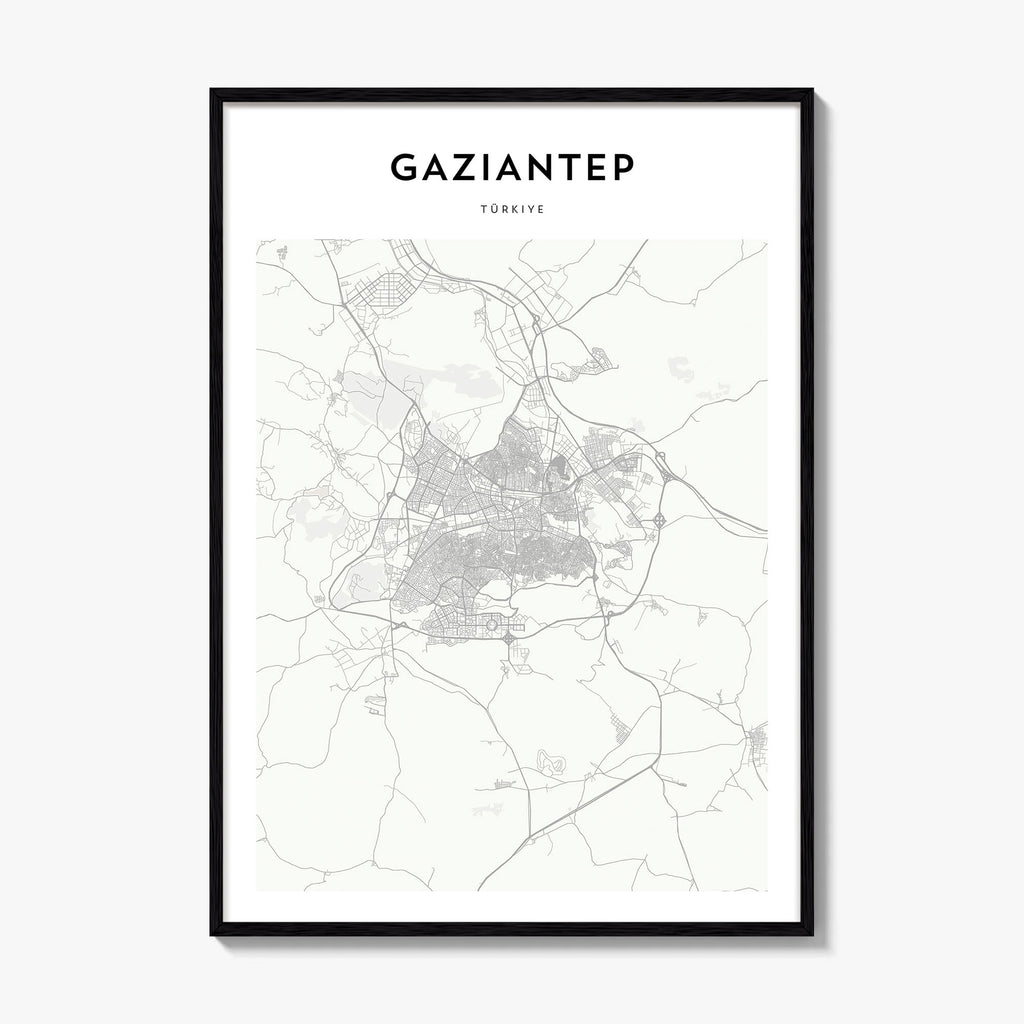 Gaziantep Map Poster