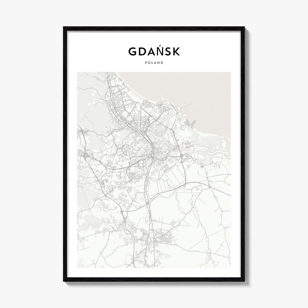 Gdansk Map Poster