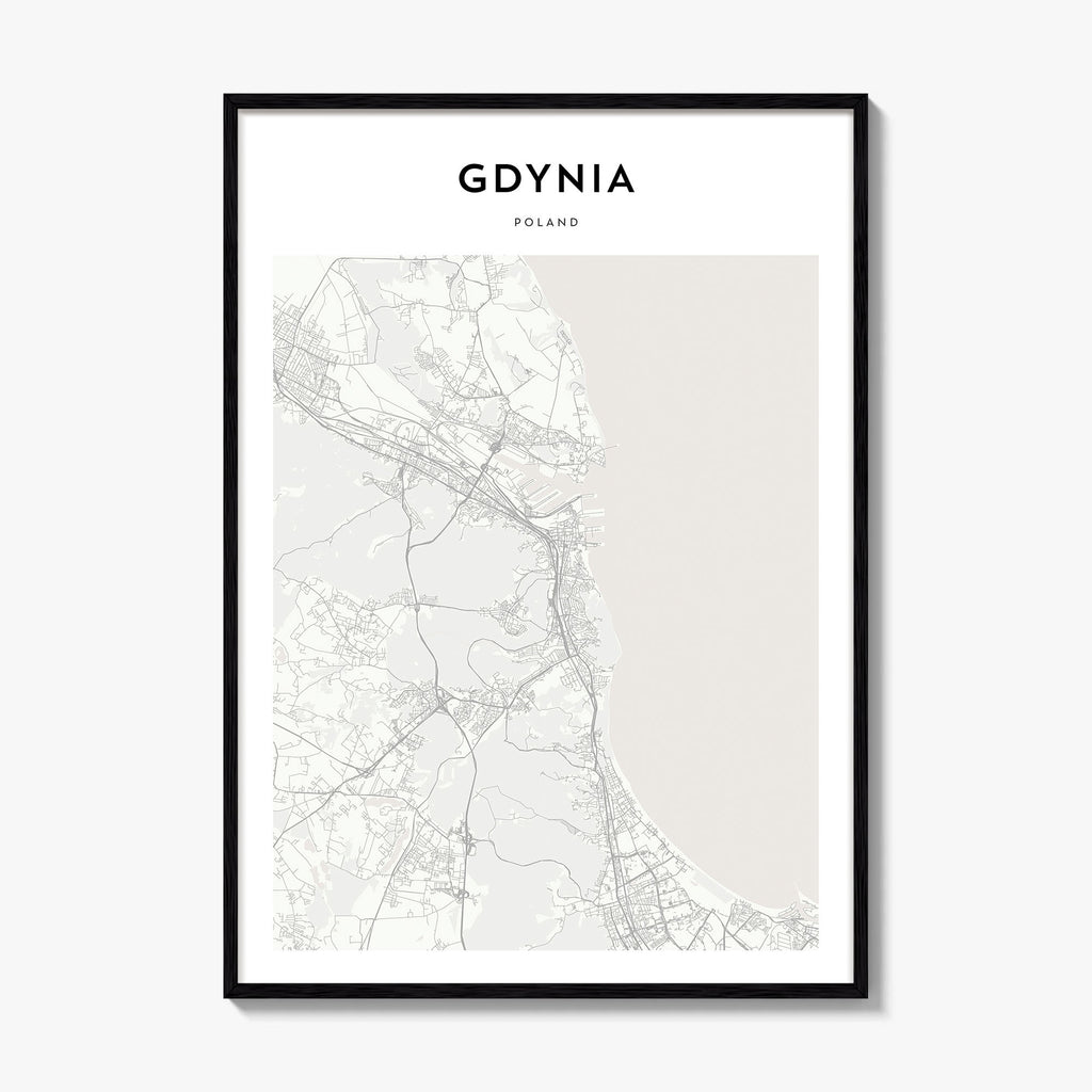 Gdynia Map Poster