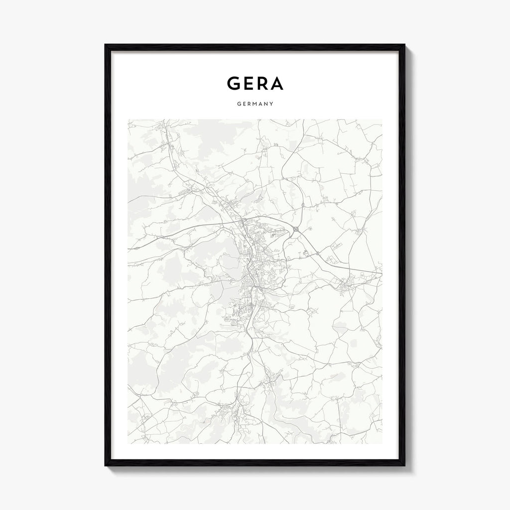 Gera Map Poster