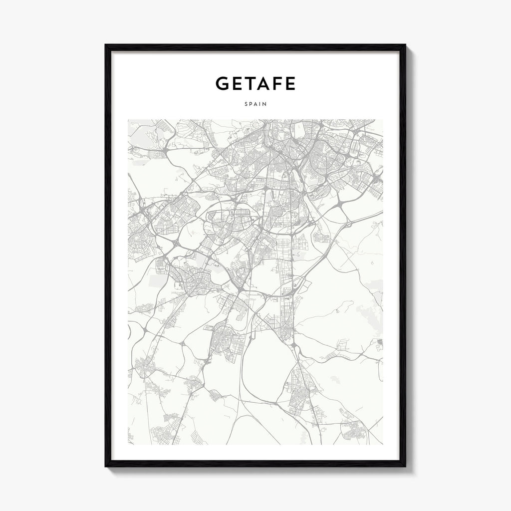 Getafe Map Poster