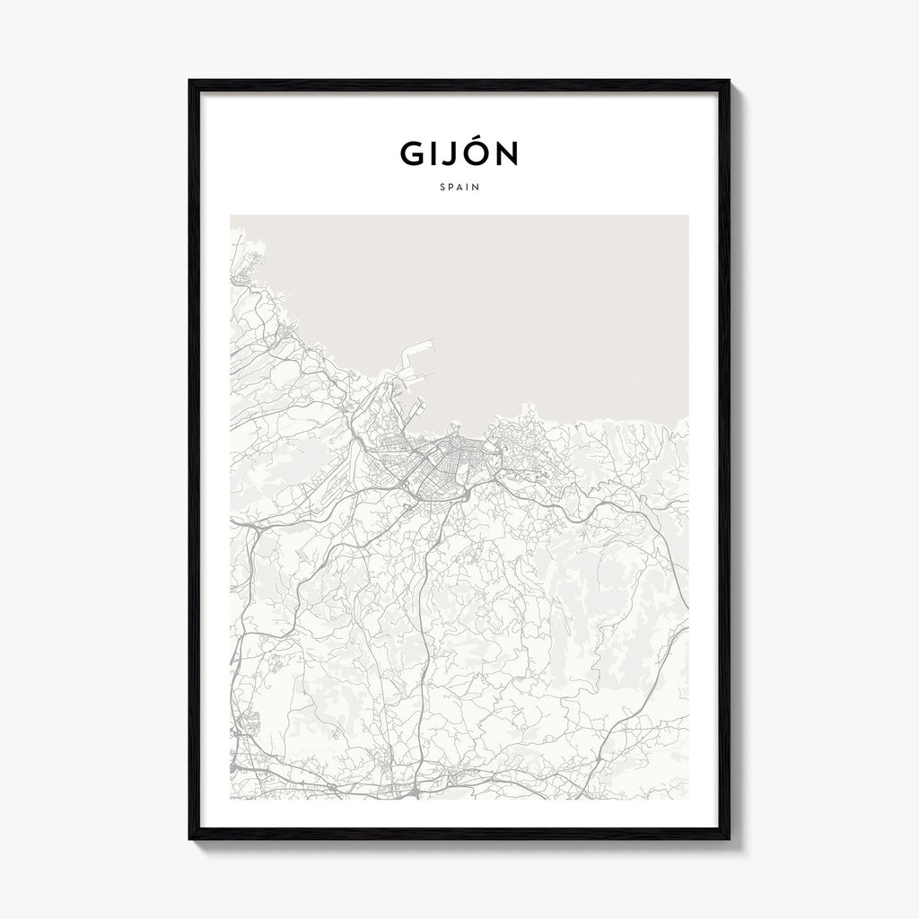 Gijon Map Poster