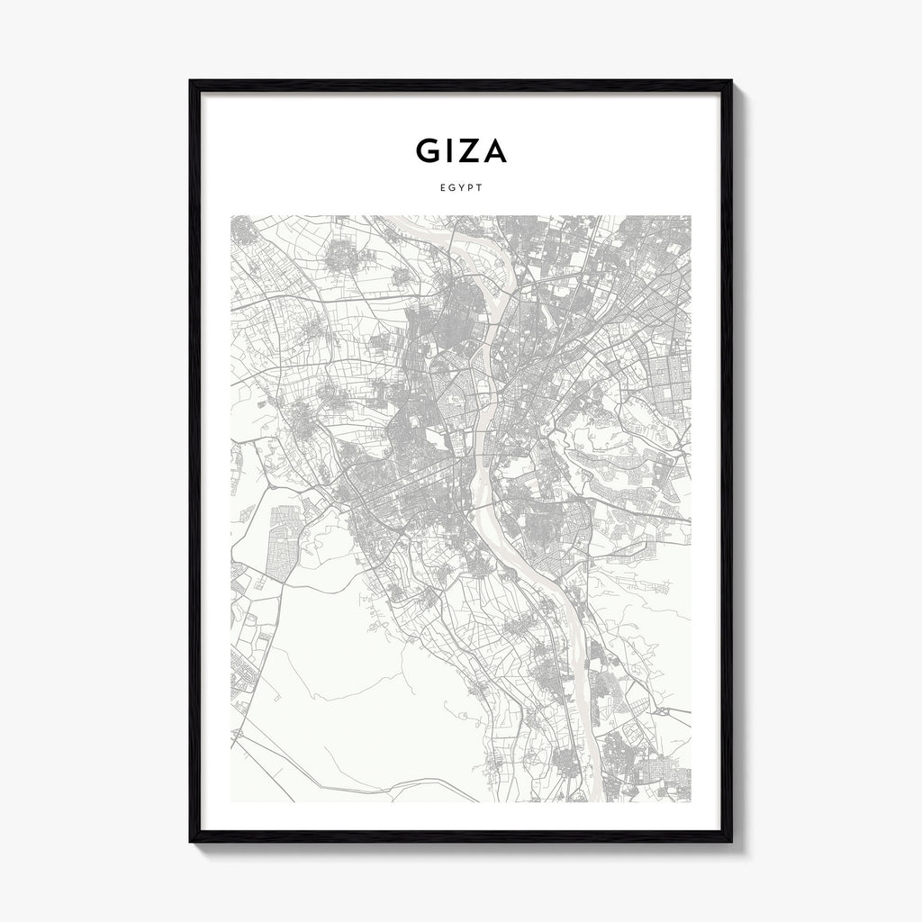 Giza Map Poster