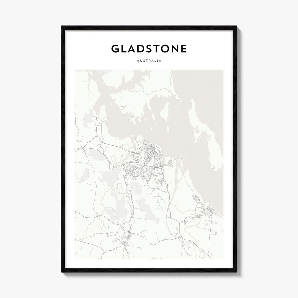 Gladstone Map Poster