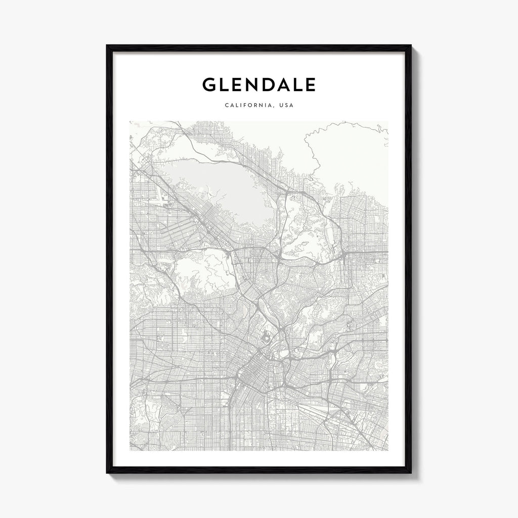 Glendale Map Poster