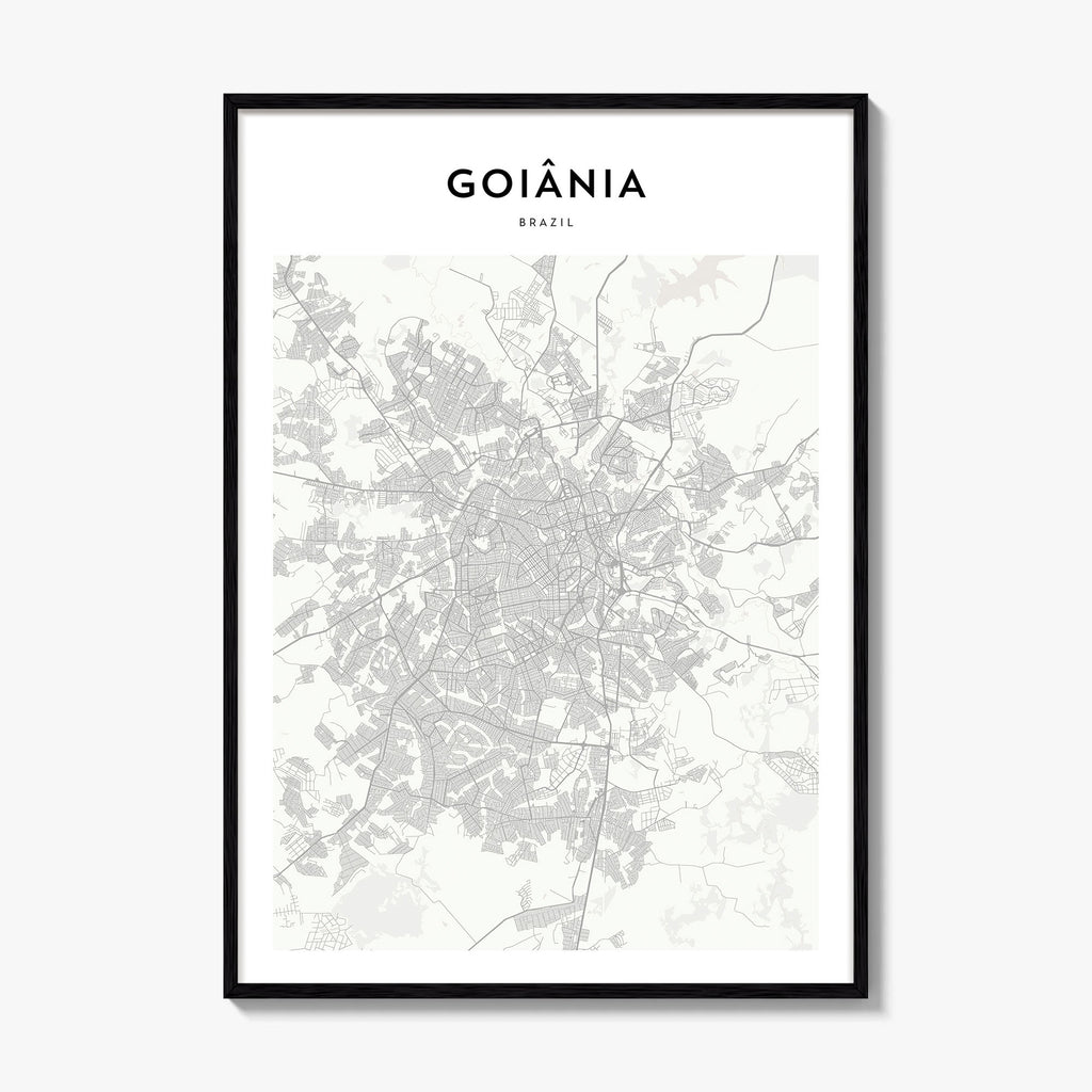 Goiania Map Poster