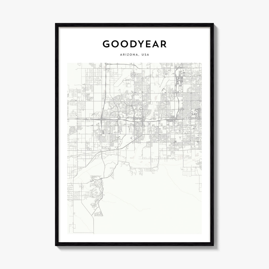 Goodyear Map Poster