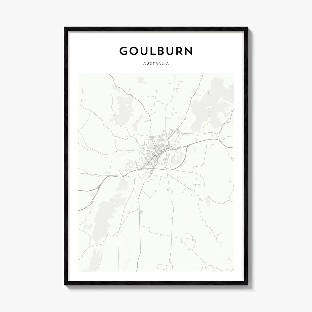 Goulburn Map Poster