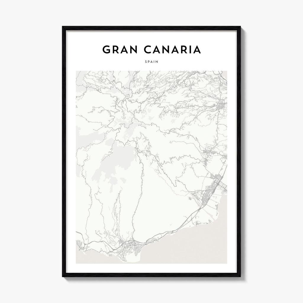Gran Canaria Map Poster