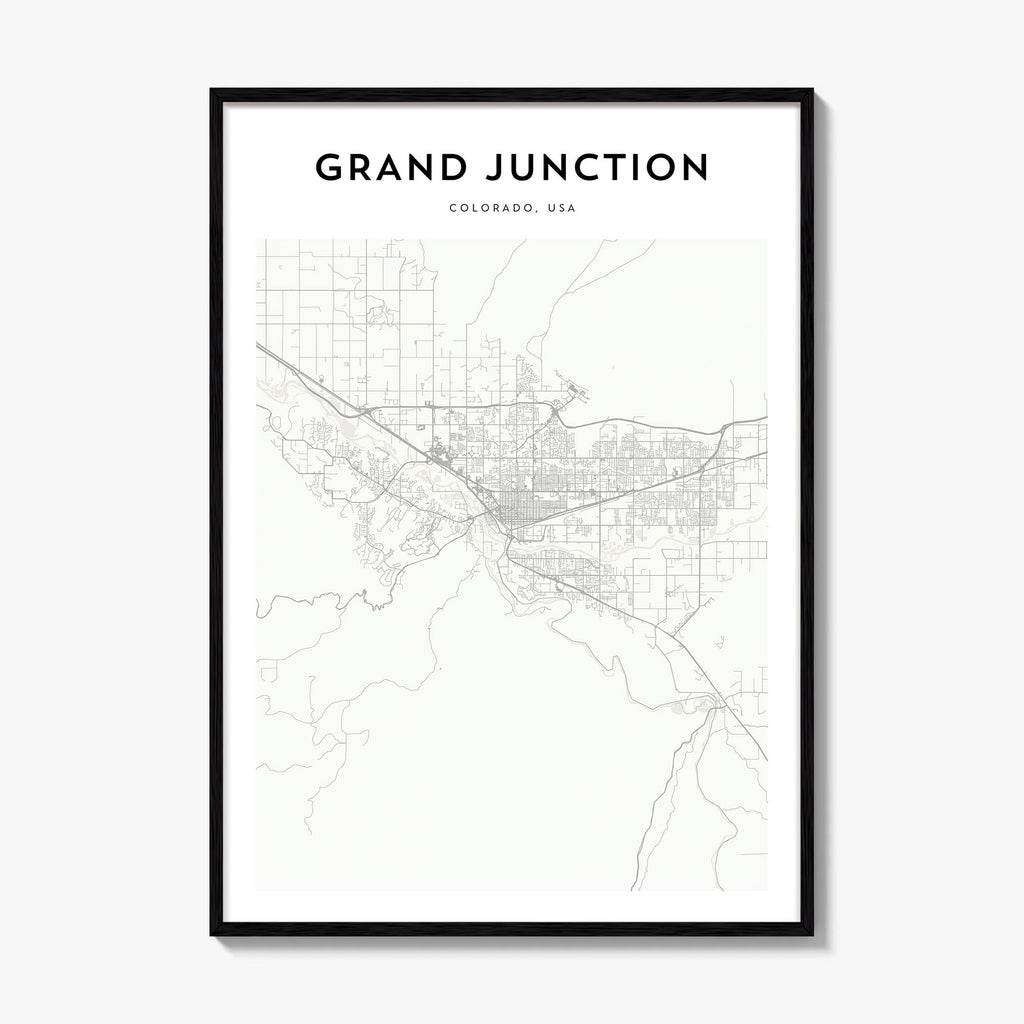 Grand Junction Map Poster