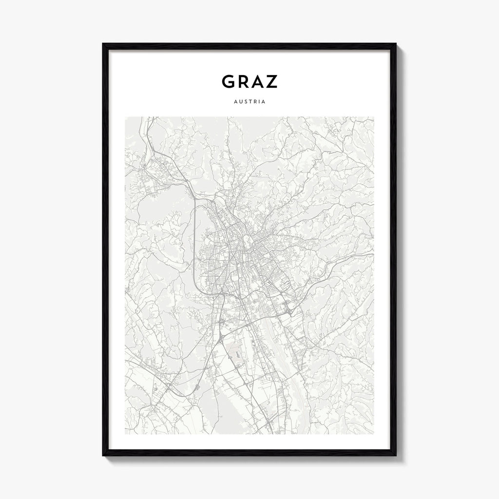 Graz Map Poster