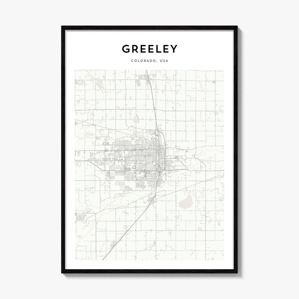 Greeley Map Poster