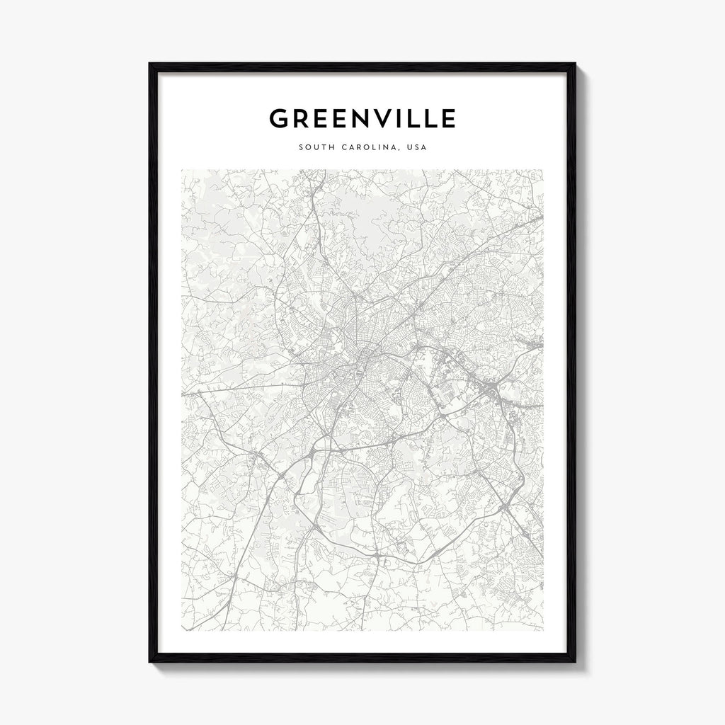 Greenville Map Poster
