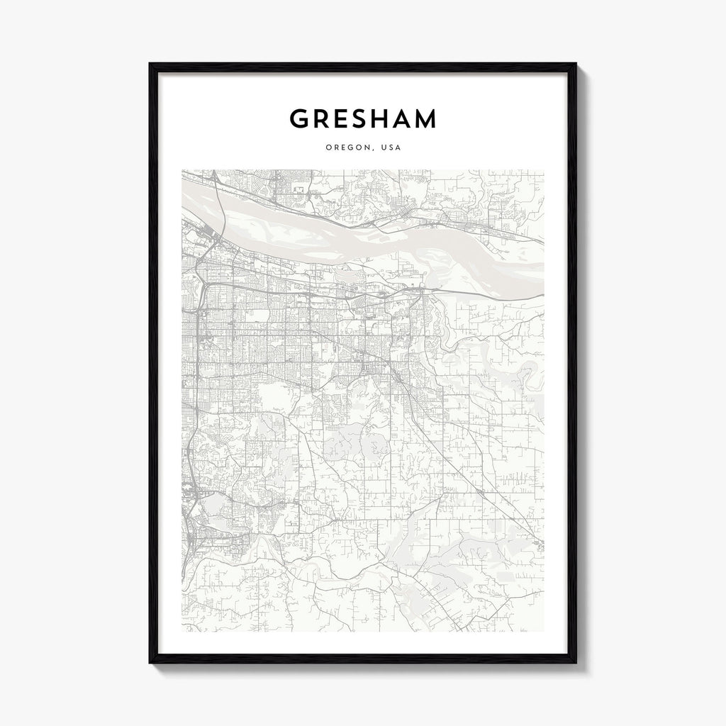 Gresham Map Poster