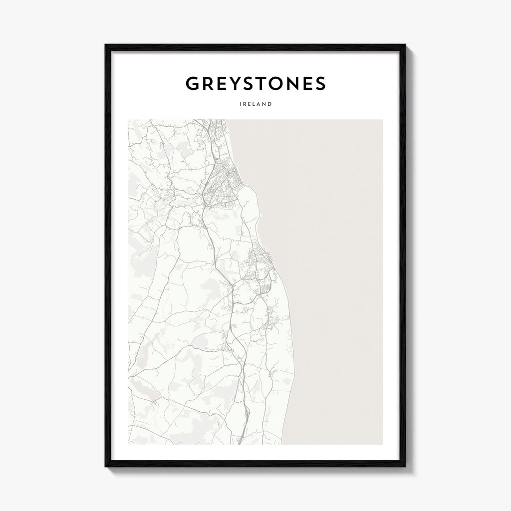 Greystones Map Poster