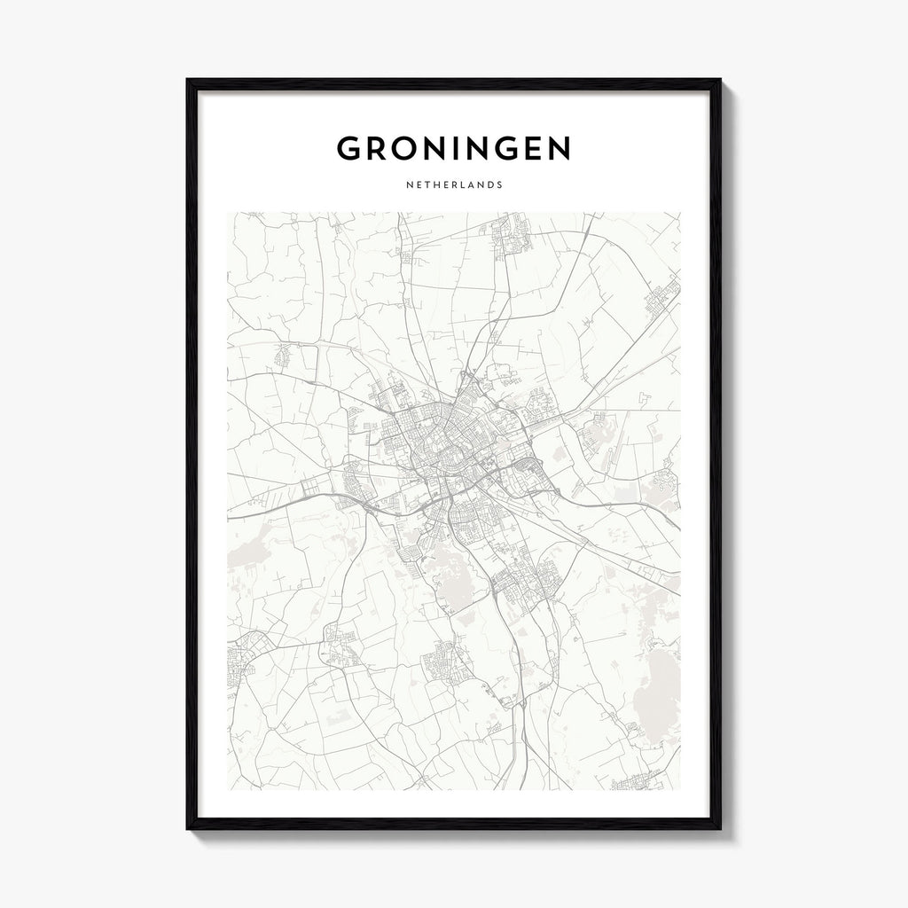Groningen Map Poster
